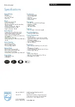 Preview for 2 page of Philips GoGear SA1942 Specifications