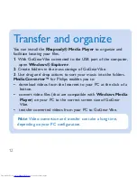 Preview for 16 page of Philips GoGEAR SA1VBE04B Quick Start Manual