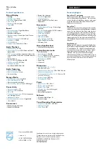 Preview for 2 page of Philips HDD082 Specifications