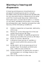 Preview for 55 page of Philips HearLink 2000 BTE PP User Manual