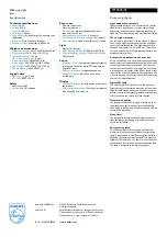 Preview for 2 page of Philips HF3476/01 Specifications