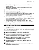 Preview for 77 page of Philips HP4642/01 User Manual