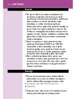 Preview for 122 page of Philips HP6453 Satin ICE Optima User Manual