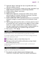 Preview for 77 page of Philips HP6461 Manual