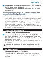 Preview for 21 page of Philips HP6517/00 Manual
