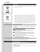 Preview for 54 page of Philips HP6523 User Manual