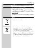 Preview for 75 page of Philips HP6523 User Manual