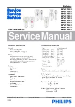 Philips HP6574/00 Service Manual preview