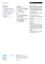 Preview for 2 page of Philips HP8550 Specification Sheet