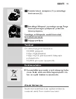 Preview for 39 page of Philips HQ7120 User Manual