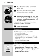 Preview for 14 page of Philips HQ7800 User Manual