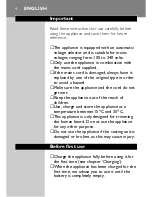 Preview for 4 page of Philips HQT788 Instructions For Use Manual