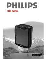 Philips HR 4347 Operating Instructions Manual preview