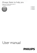 Philips HTB3520 User Manual preview