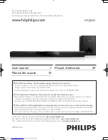 Philips HTL2151 User Manual preview