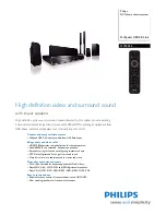 Philips HTS3366 Specifications preview