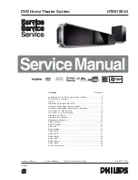 Preview for 1 page of Philips HTS6100/55 Service Manual