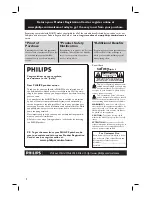 Preview for 2 page of Philips HTS8100 - Soundbar DVD Surround System User Manual