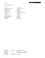 Preview for 2 page of Philips Ledino 33603/87/16 Specifications