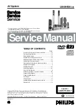 Philips LX 8200SA Service Manual preview