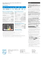 Preview for 2 page of Philips MasterColor CDM/T6 3000K Specifications