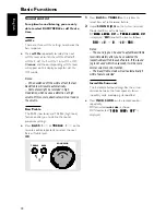 Preview for 20 page of Philips MC-I250/21M Quick Use Manual