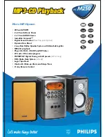 Philips MC-M250 Specifications preview