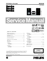 Philips MCD 908 Service Manual preview