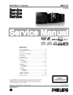 Preview for 1 page of Philips MCD107 Service Manual