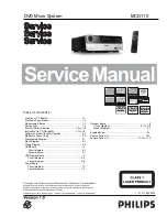 Preview for 1 page of Philips MCD110 Service Manual