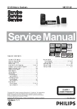 Preview for 1 page of Philips MCD122 Service Manual