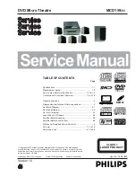 Philips MCD159 Service Manual preview