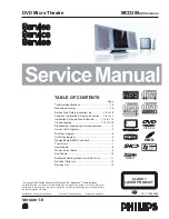 Philips MCD288 Service Manual preview