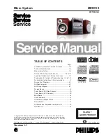 Preview for 1 page of Philips MCD510/14 Service Manual