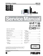 Preview for 1 page of Philips MCD759 Service Manual