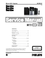 Philips MCM167 Service Manual preview