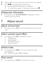 Preview for 22 page of Philips MCM167 User Manual