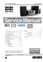 Preview for 1 page of Philips MCM2000/12 Service Manual