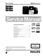 Philips MCM204 Service Manual preview