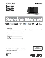 Preview for 1 page of Philips MCM2050/05/12 Service Manual