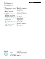 Preview for 3 page of Philips MCM239 Specifications