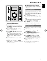 Preview for 17 page of Philips MCM393 User Manual