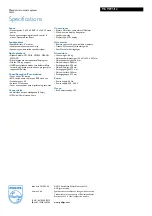 Preview for 3 page of Philips MCM395 Specifications