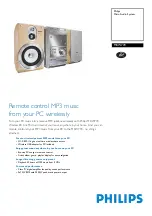 Philips MCW770 Specifications preview