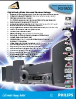 Preview for 1 page of Philips MX980D Specifications