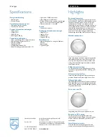 Preview for 2 page of Philips myLiving 37227/11/16 Specifications