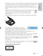 Preview for 6 page of Philips PET727 User Manual