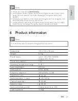 Preview for 20 page of Philips PET736 User Manual