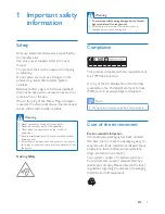 Preview for 5 page of Philips Pi3900 User Manual