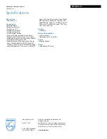 Preview for 3 page of Philips Prestigo SRT8215/17 Specifications